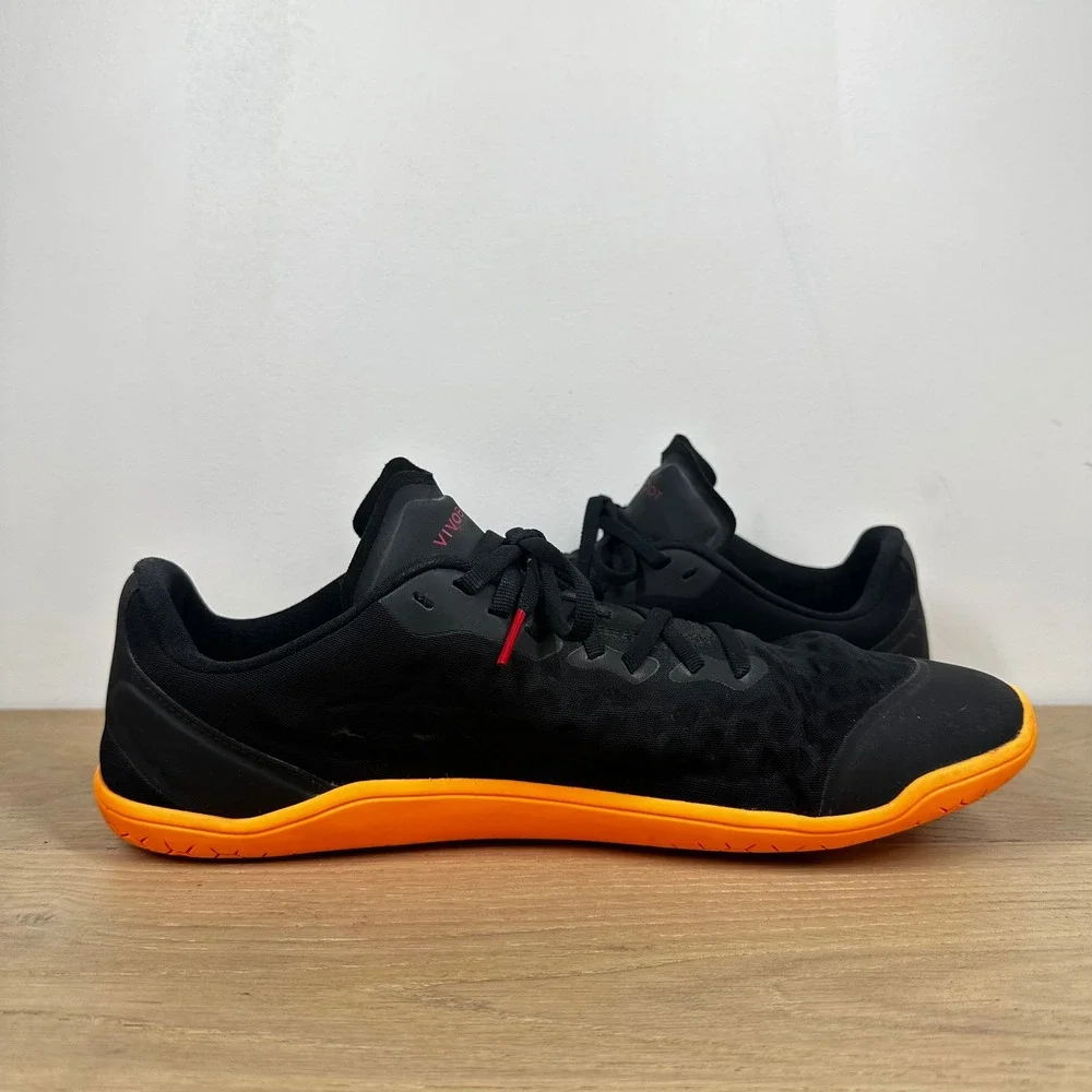 Vivobarefoot Primus Lite III Sneakers Men 12.5 Black Orange Barefoot Training